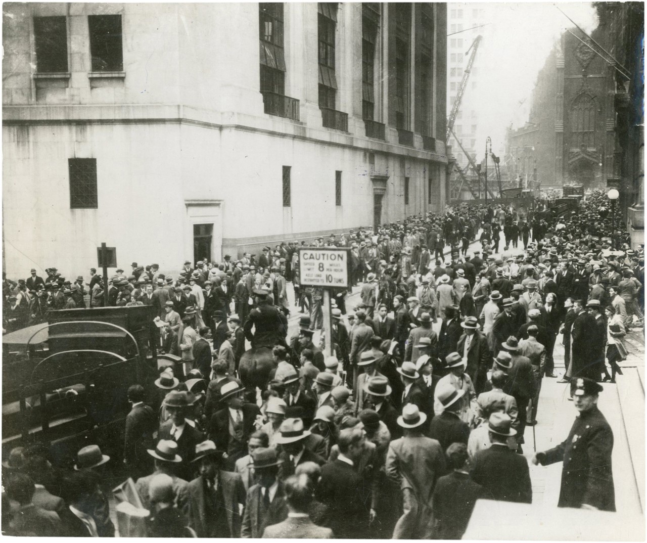 - 1929 Stock Market Crash on Wall Street Photograph
