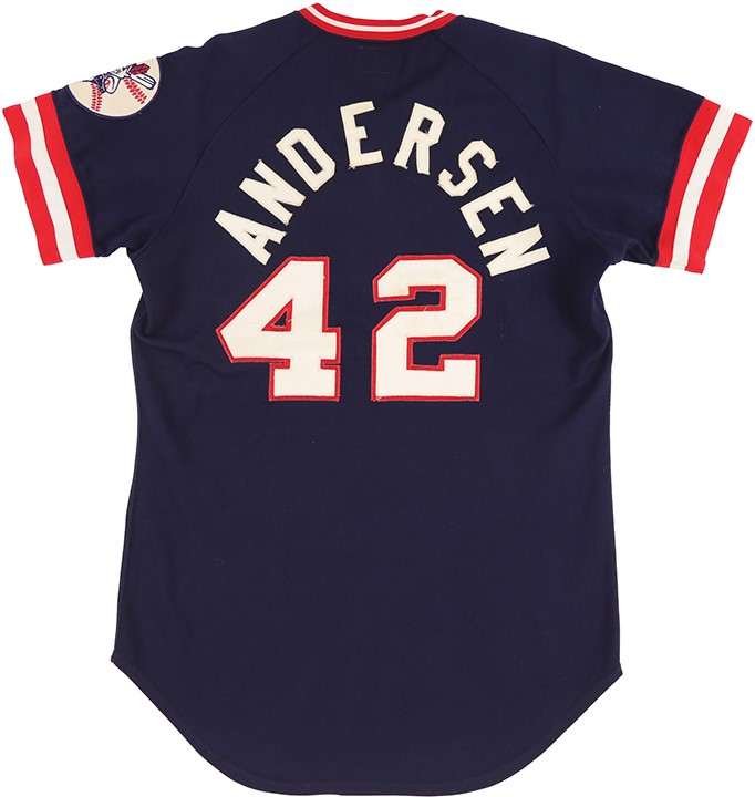 1977 Larry Andersen Cleveland Indians Game Worn Jersey