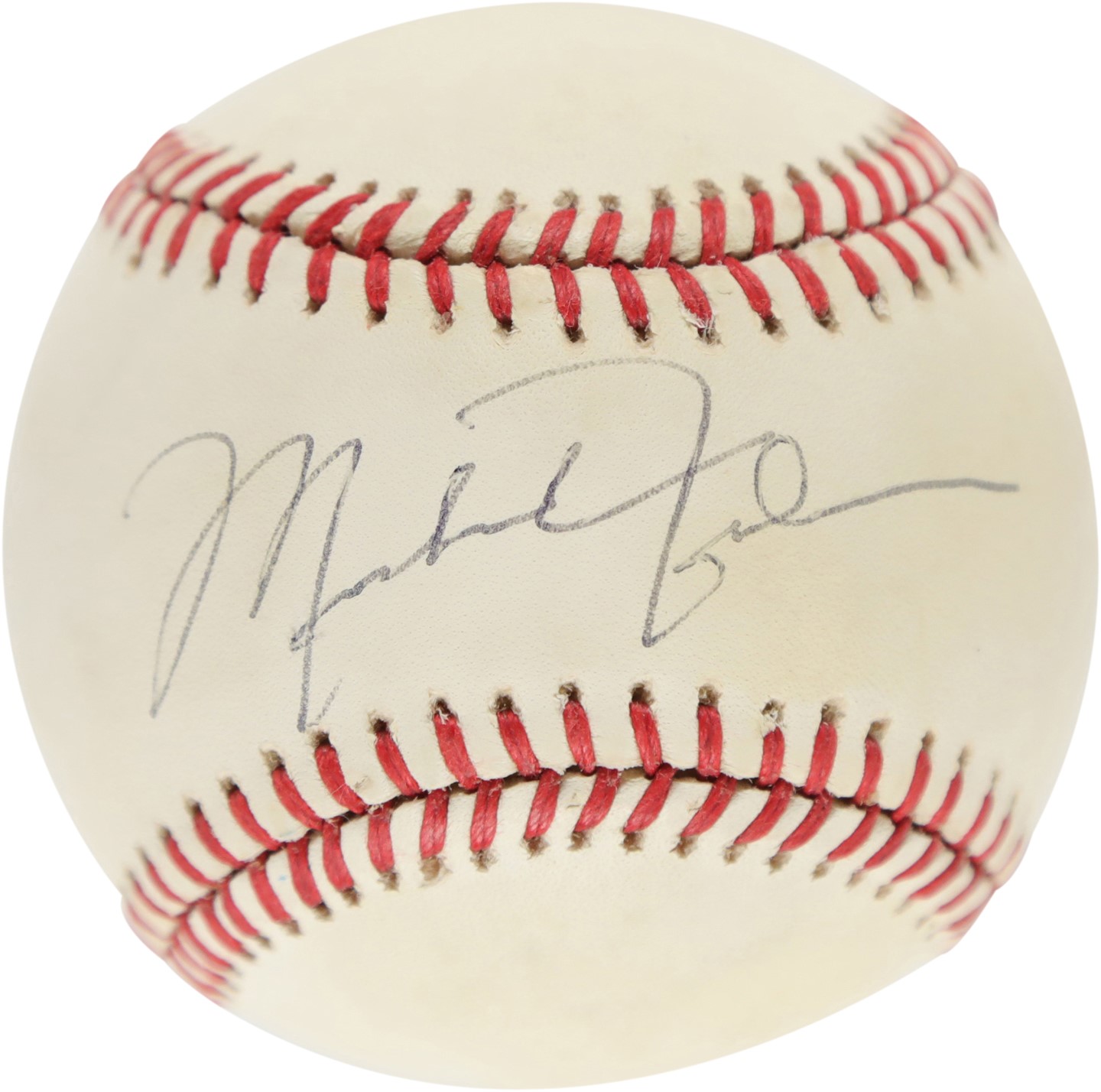 Baseball Autographs - Michael Jordan Single-Signed Baseball Obtained in Person by White Sox Scout (PSA)