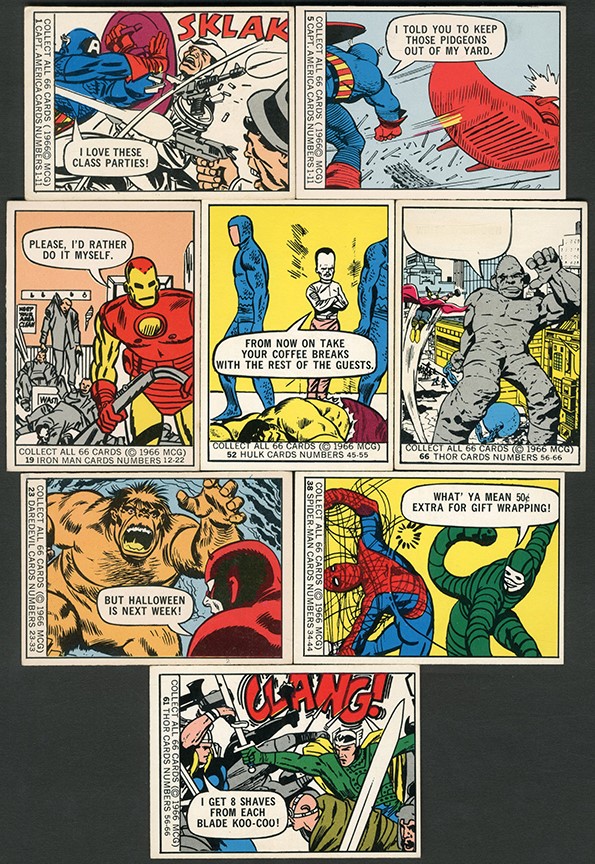Non-Sports Cards - 1966 Donruss Marvel Super Heroes Complete Set (66)