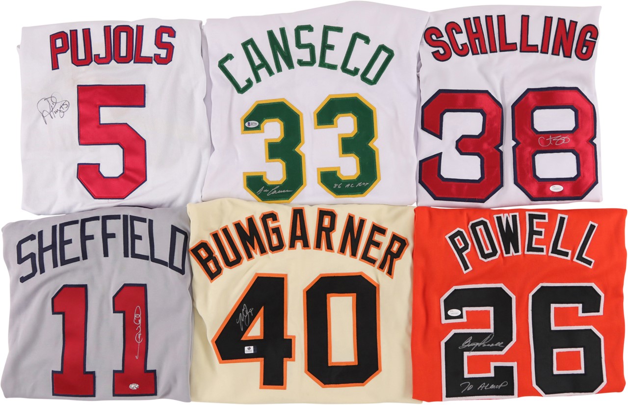 Baseball Equipment - Signed Baseball Jersey Collection (20)