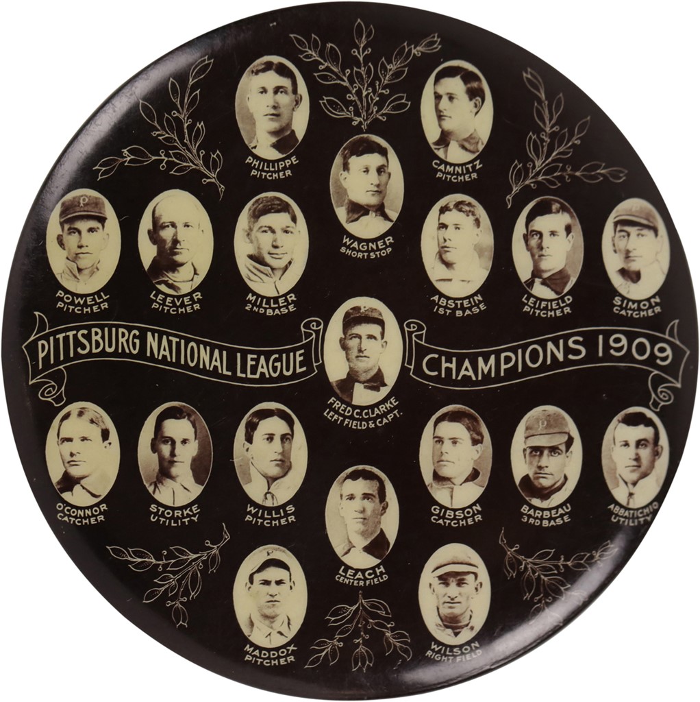 Clemente and Pittsburgh Pirates - 1909 Pittsburgh Pirates National League Champions Pocket Mirror