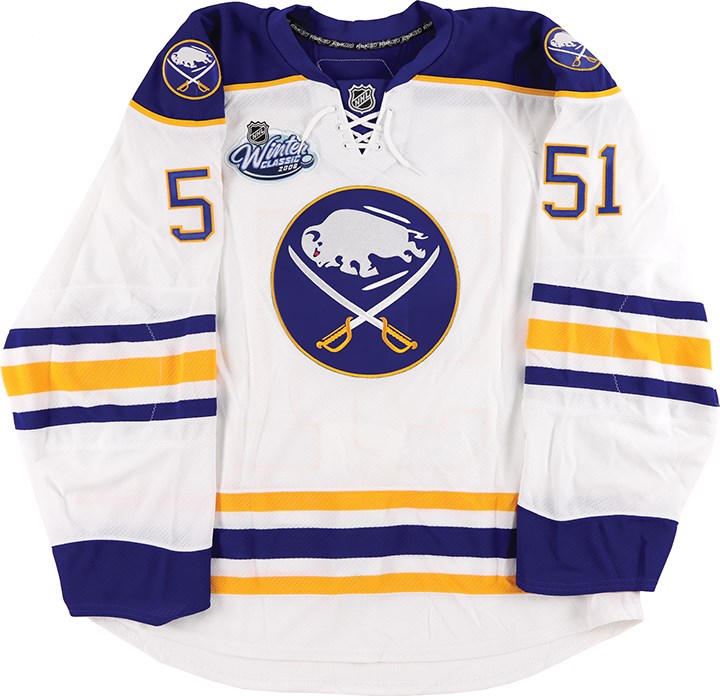 2008 Brian Campbell Buffalo Sabres Winter Classic Game Worn Jersey
