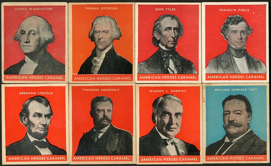 - 1932 US Caramel Presidents Near-Set (28)