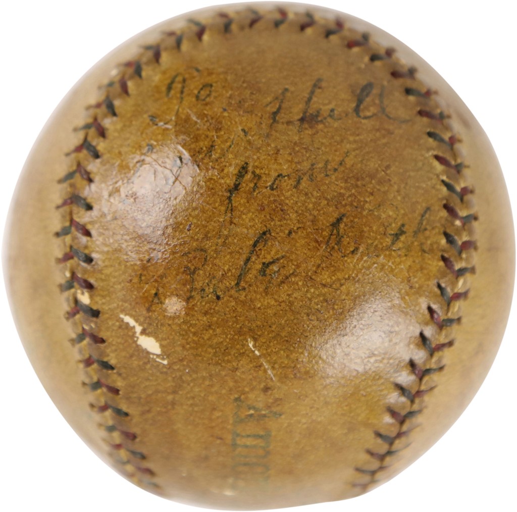 Ruth and Gehrig - Babe Ruth Single-Signed Baseball