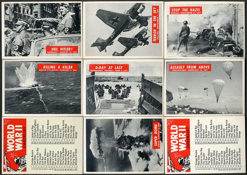 Non-Sports Cards - 1965 Philadelphia Gum War Bulletin Complete Sets (2)