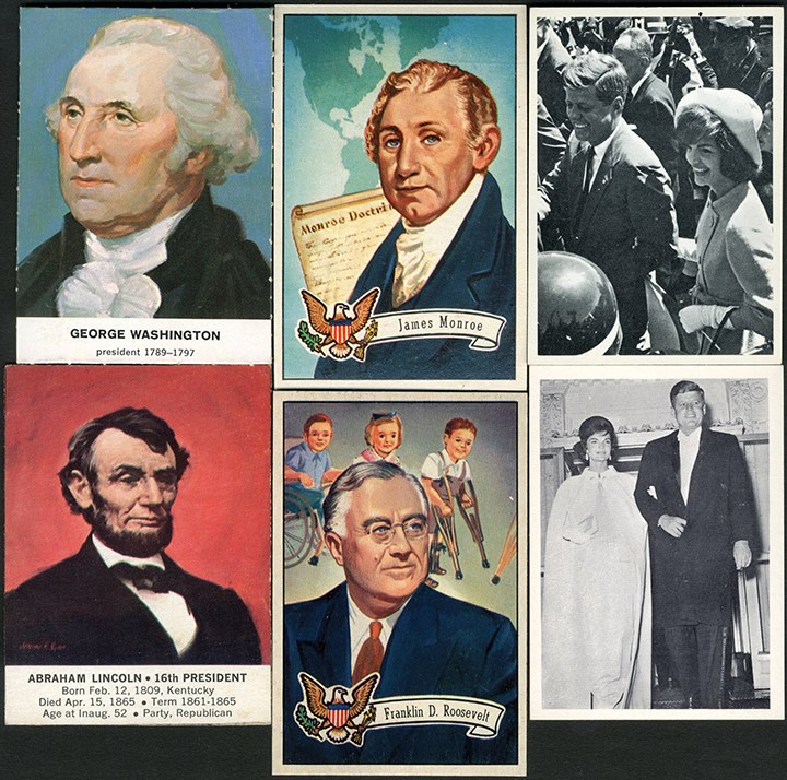 Non-Sports Cards - Collection of Topps, Bowman, & Other US Presidents Sets (6)