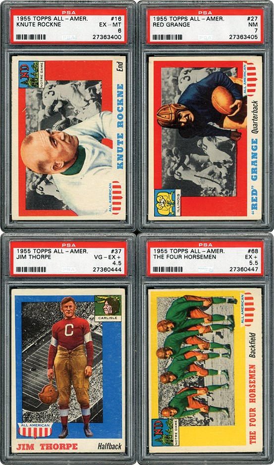 - 1955 Topps All American Football Complete Set (100) (PSA)