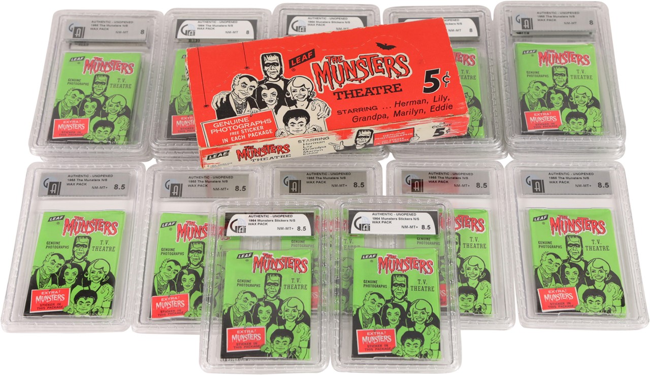- 1964 Leaf The Munsters Wax Box with (24) "High Grade" Packs