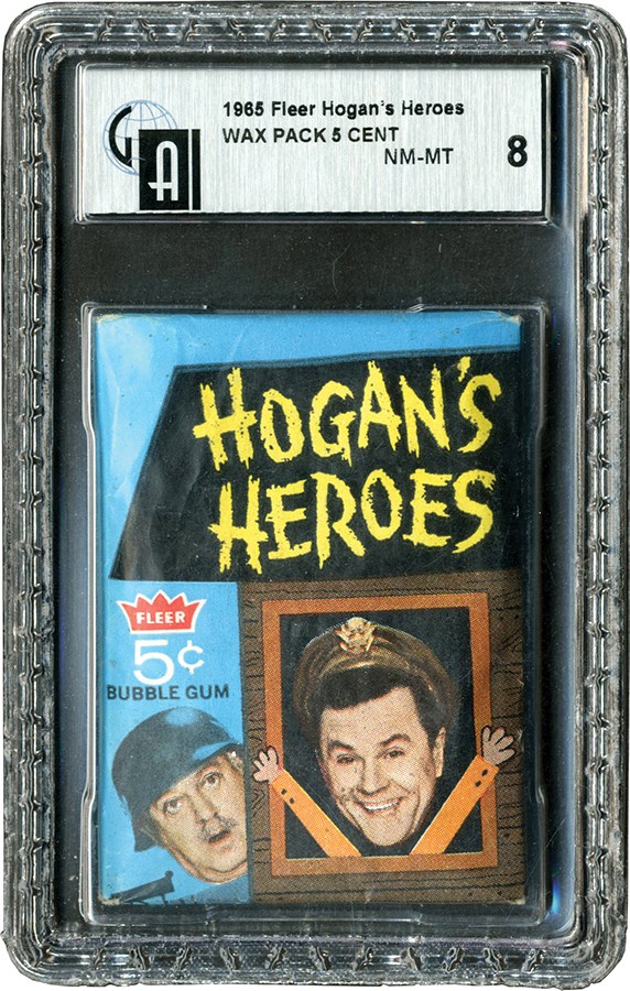 - 1965 Fleer Hogan's Heroes Unopened Wax Pack GAI NM-MT 8