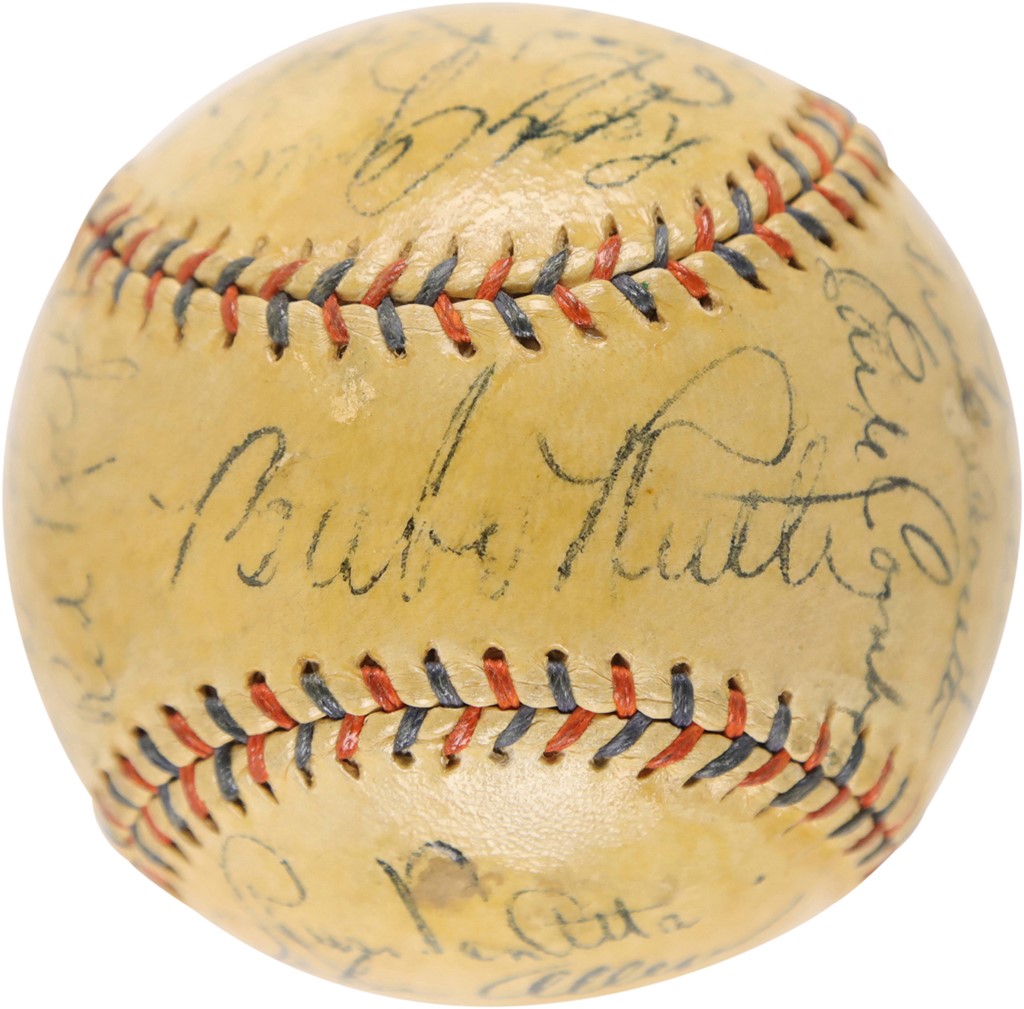 - 1934 World Champion New York Yankees Team-Signed Baseball (JSA)