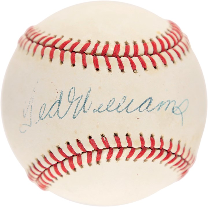 - Ted Williams Single-Signed Baseball (JSA)