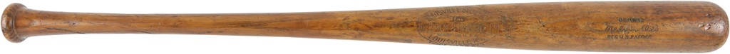 Baseball Equipment - 1938-43 Mel Ott New York Giants Hillerich & Bradsby Game Used Bat (MEARS A8)