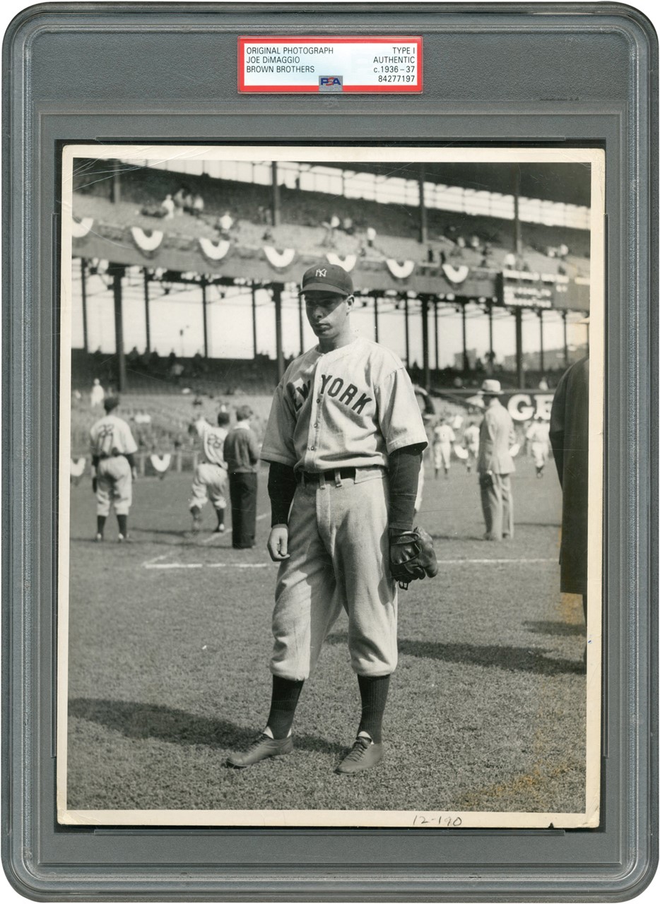 Beautiful Joe DiMaggio at the World Series Photograph (PSA Type I)