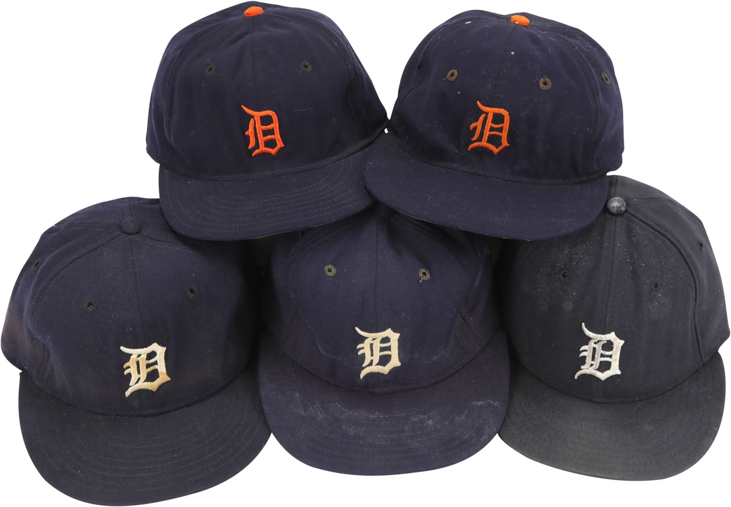 - 1950s-90s Detroit Tigers Game Worn Hats (5)