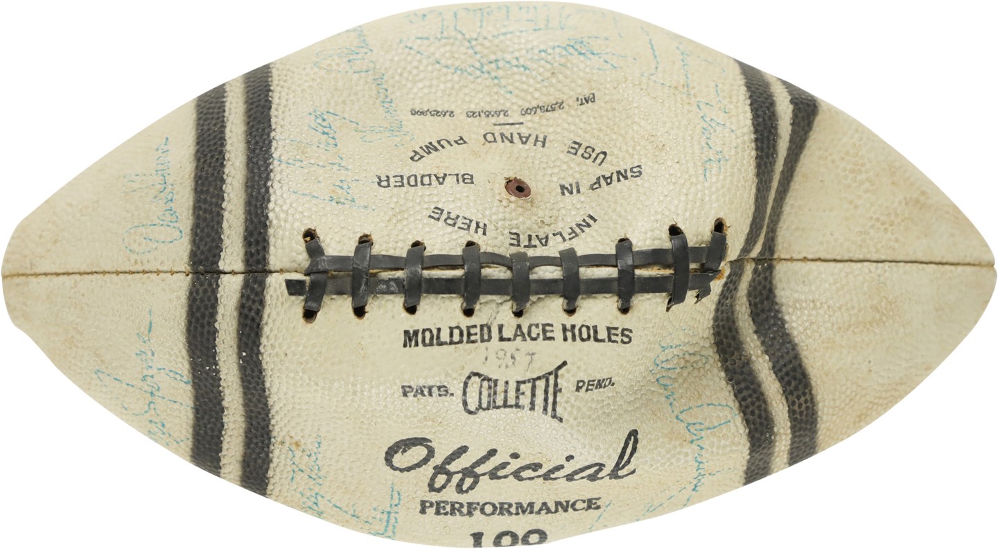 - 1959 World Champion Baltimore Colts Team Signed Football (LOA)