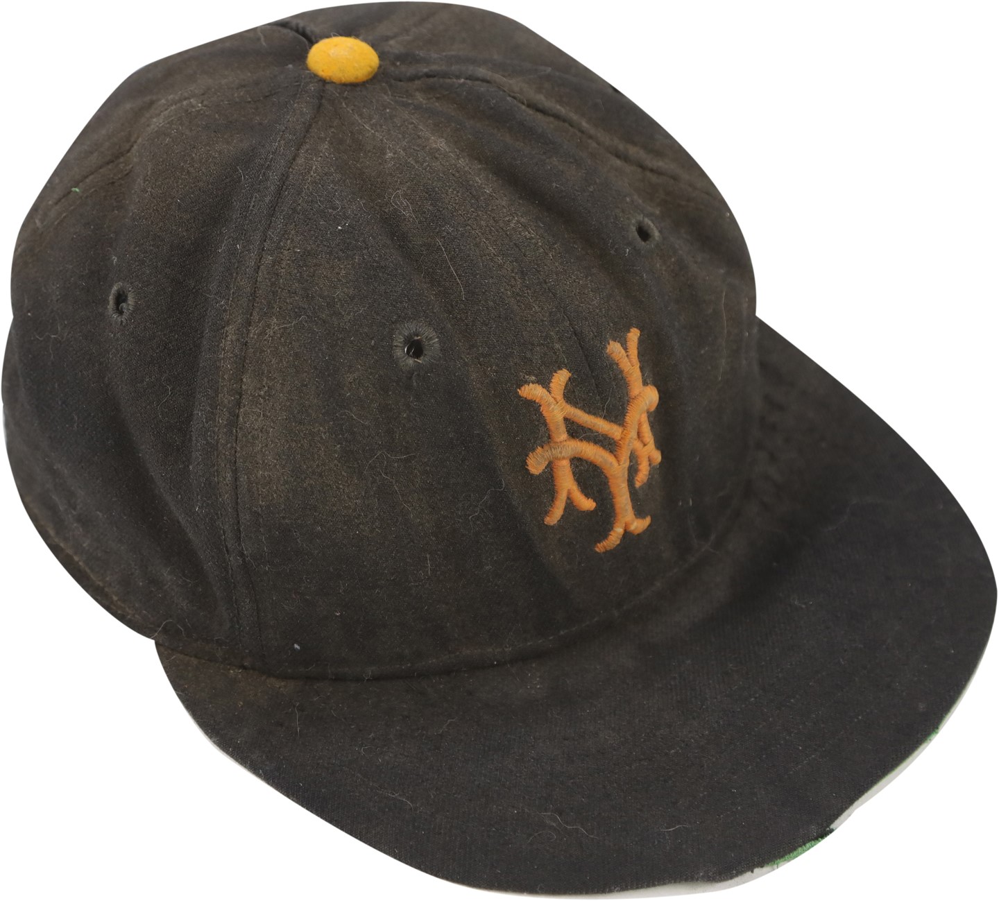 Baseball Equipment - Circa 1955 Willie Mays New York Giants Game Worn Hat with Provenance