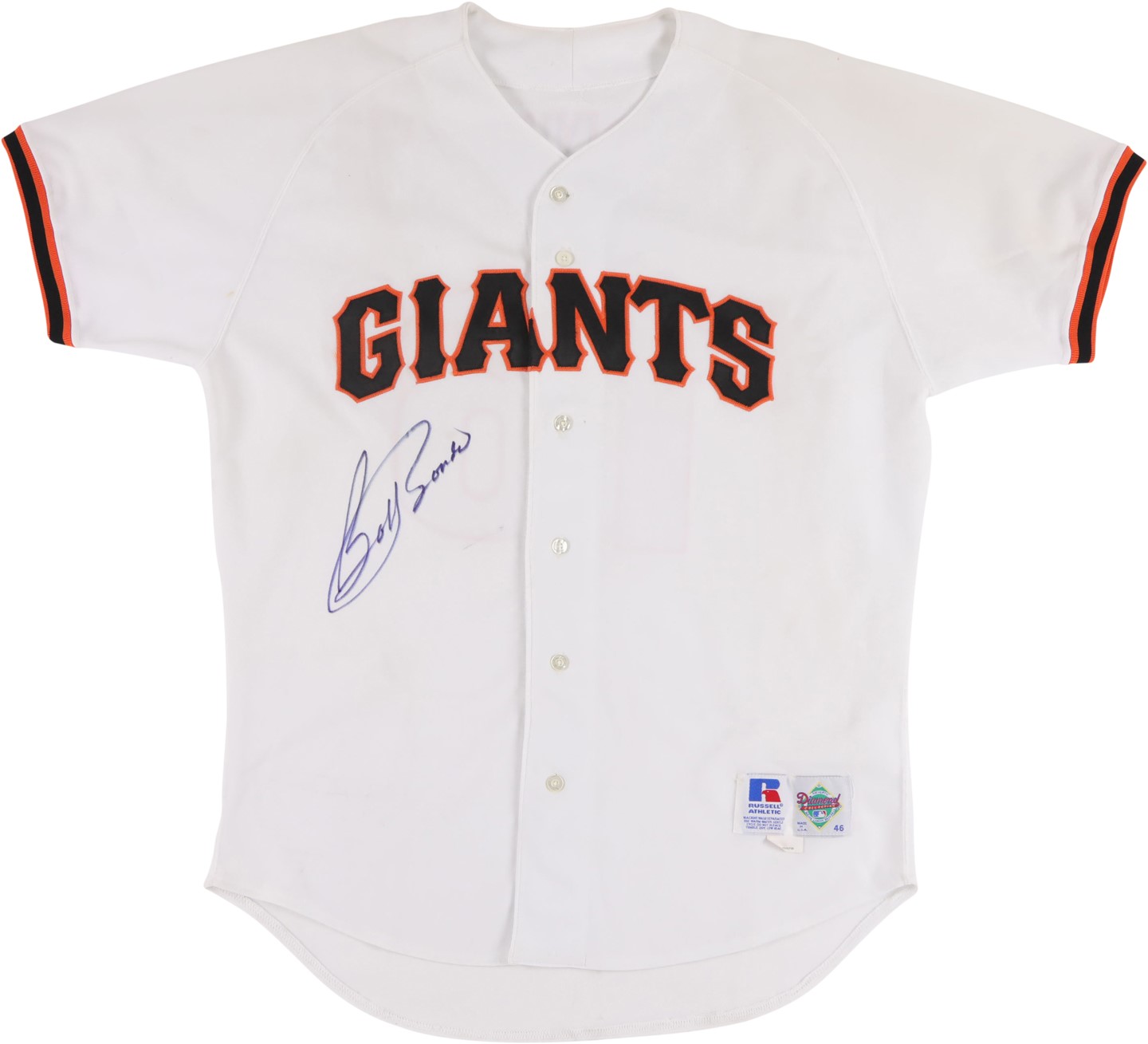 Baseball Equipment - Mid-1990s Bobby Bonds San Francisco Giants Signed Game Worn Jersey
