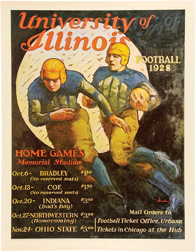 - 1928 University of Illinois Football Poster