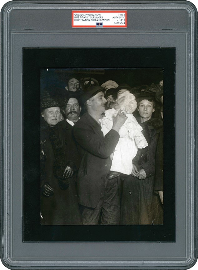 - Titanic Survivors Arrive at Southampton Photograph (PSA Type I)