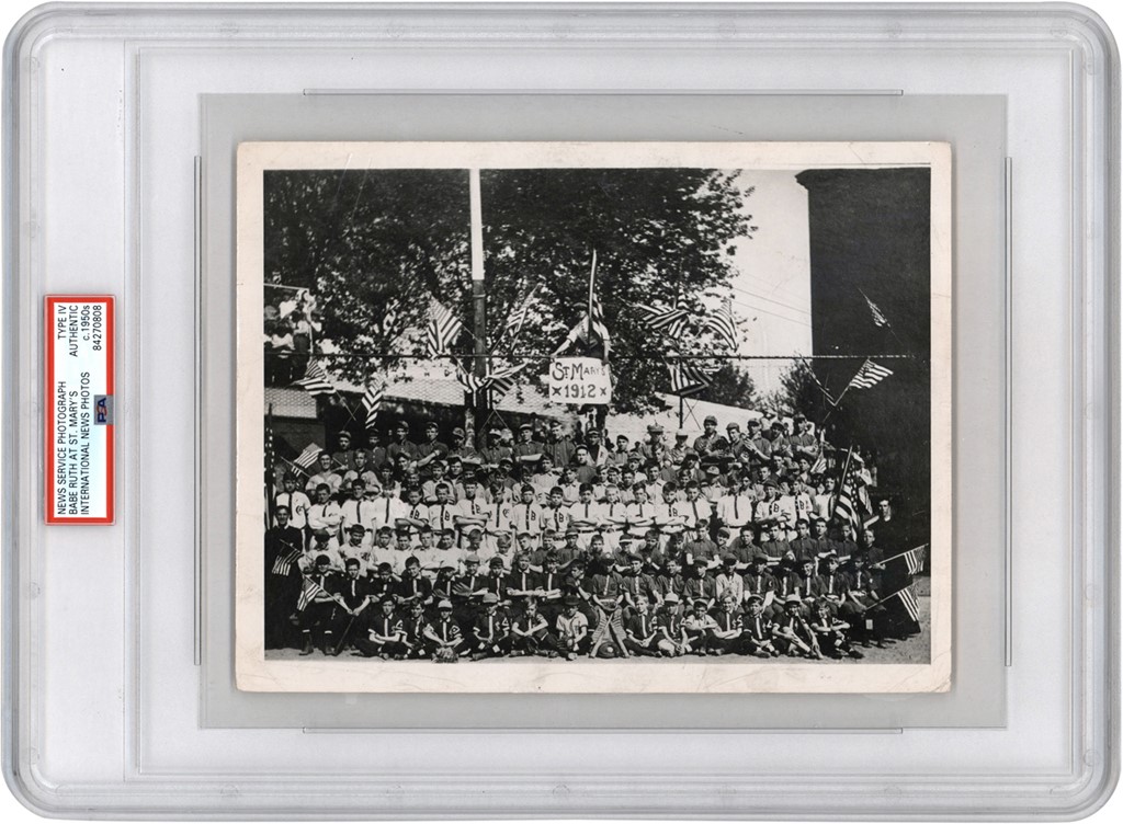- Babe Ruth At St. Mary's School Photograph (PSA)