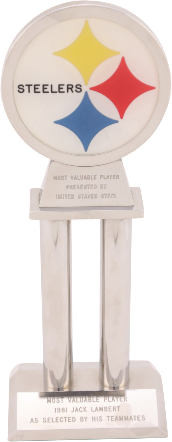 The Jack Lambert Collection - 1981 Jack Lambert Pittsburgh Steelers MVP Trophy