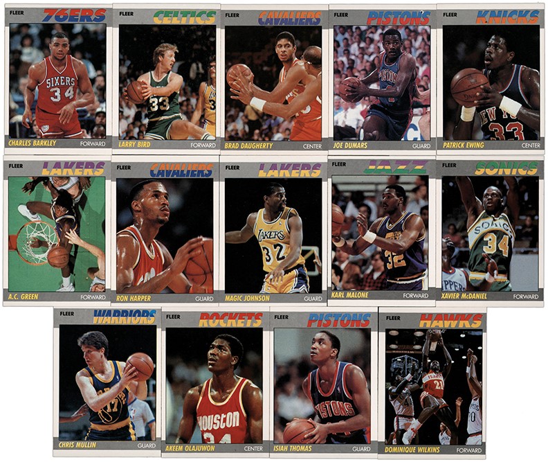 - 1987 Fleer Basketball High Grade Collection of Hall of Famers, Rookies and Stars (240+)