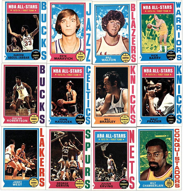 - 1974 Topps Basketball Hall of Famers w/ Rookies (114)