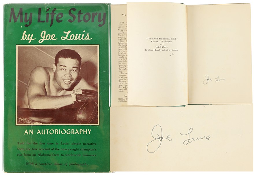- Joe Louis Signed My Life Story Autobiography Book PSA