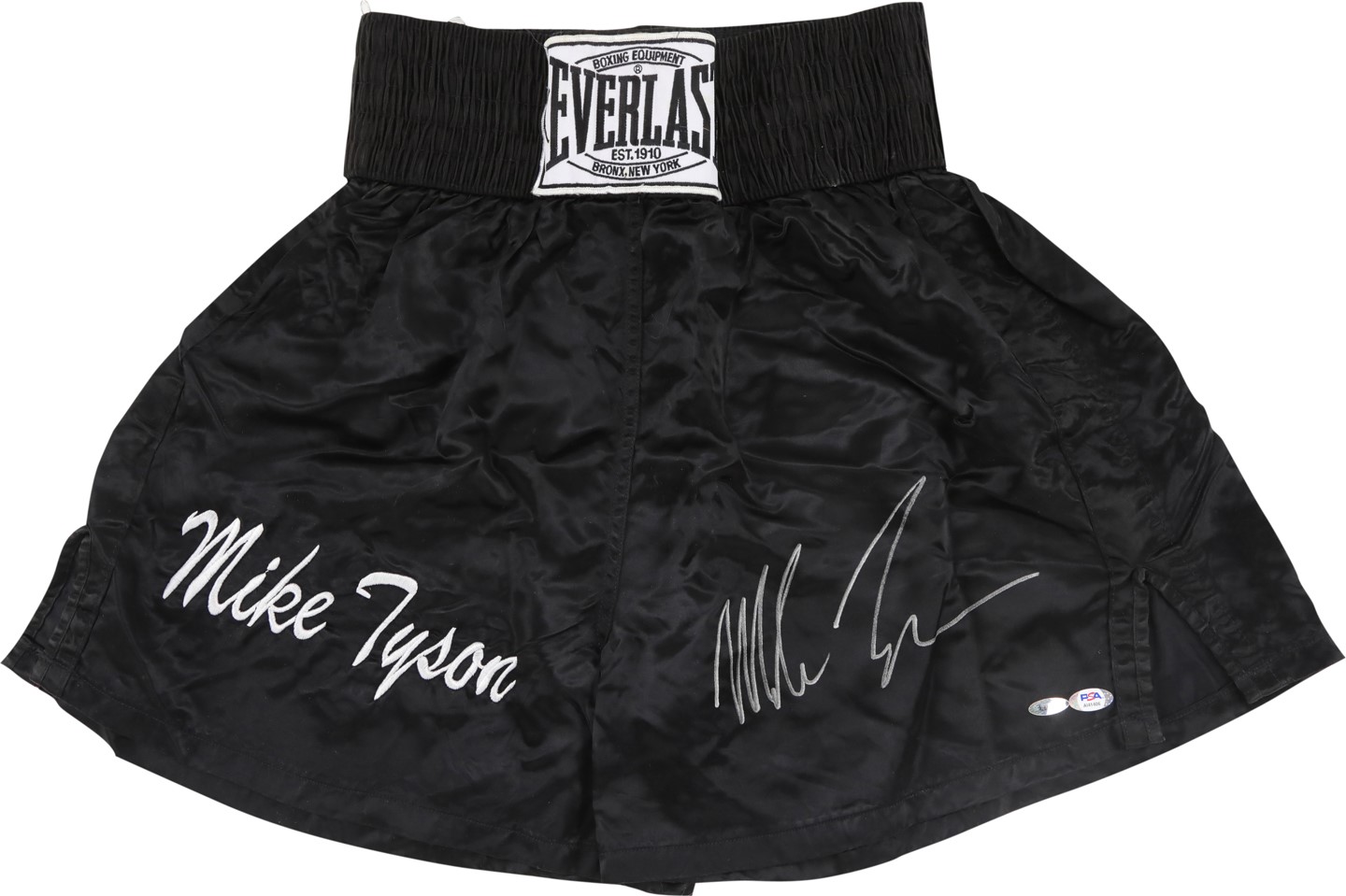 - Mike Tyson Signed Boxing Trunks PSA