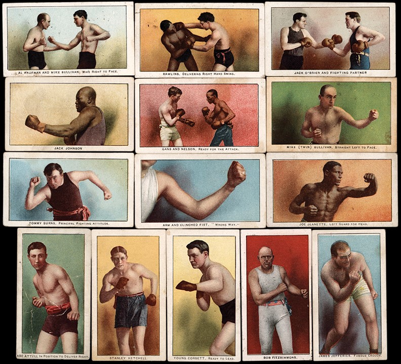 - 1910 E79 Philadelphia Caramel Boxing Card Collection (78)
