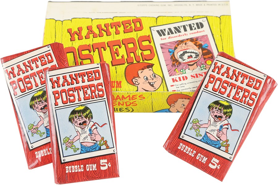 - 1967 Topps Wanted Posters Unopened Wax Box