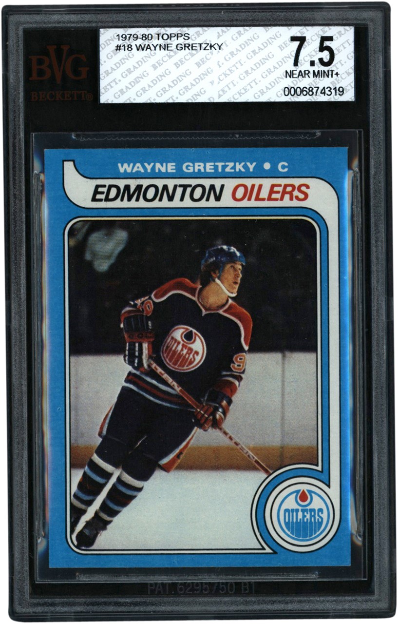 - 1979 Topps Hockey #18 Wayne Gretzky Rookie BGS NM+ 7.5