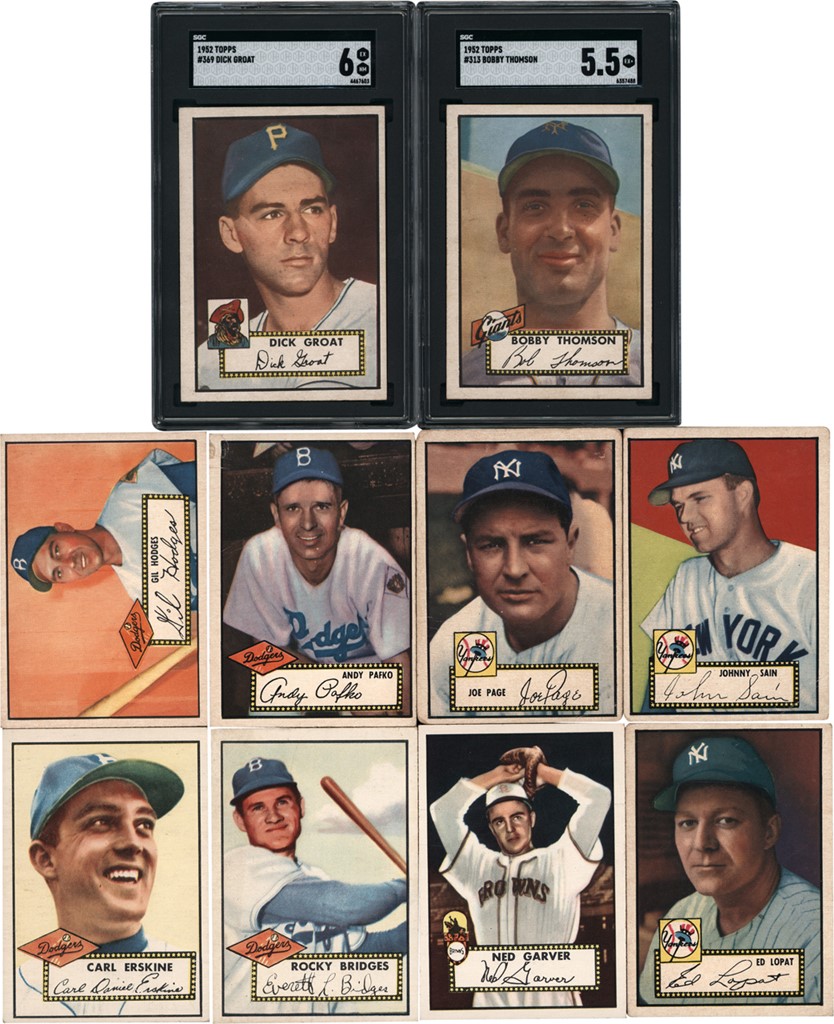 - 1952 Topps Baseball Card Collection w/ #1 Andy Pafko & High Numbers (41)