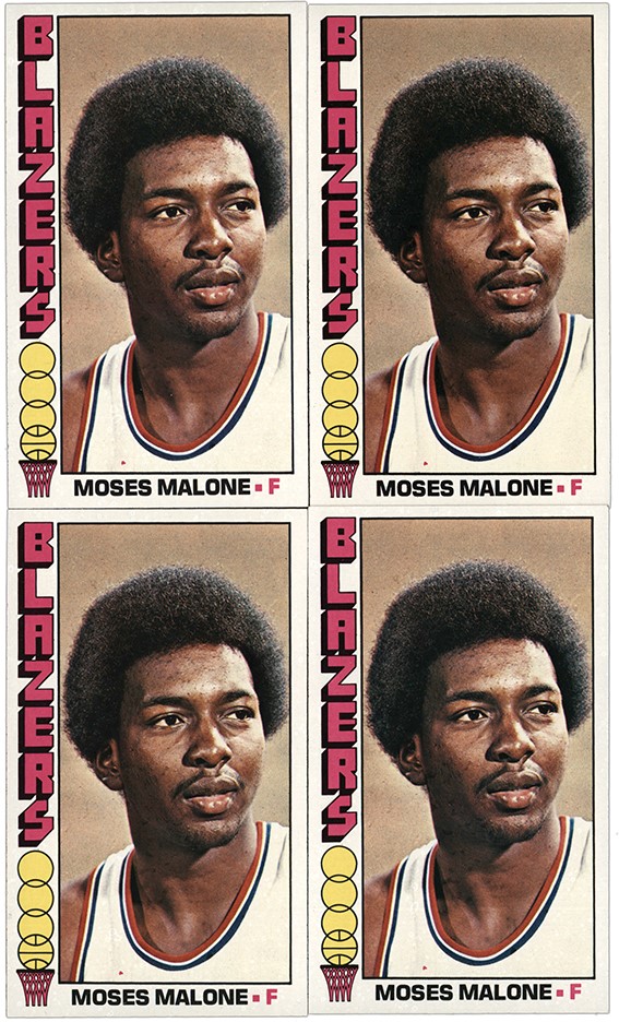 Basketball Cards - 1976 Topps #101 Moses Malone Collection (16)