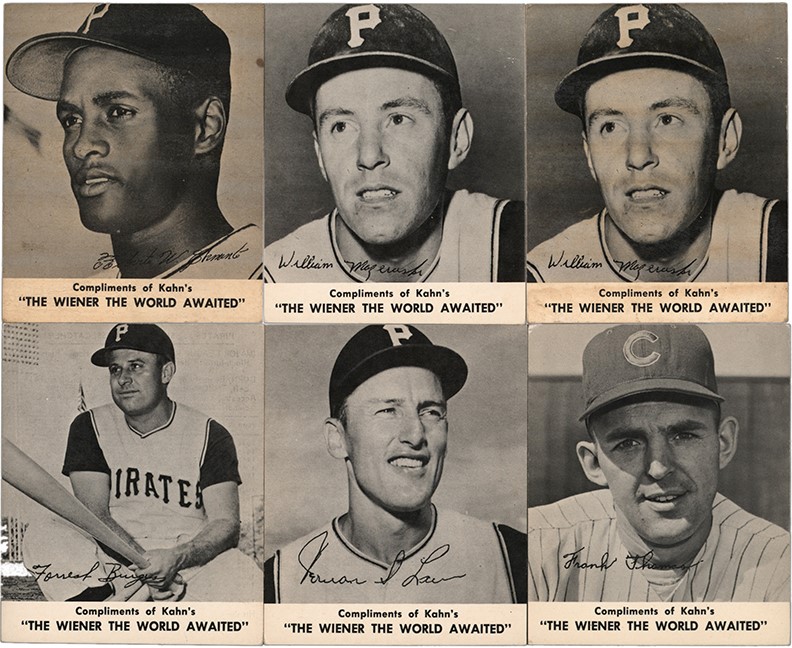 - Collection of 1960 Kahn's Wieners Baseball Cards (17)