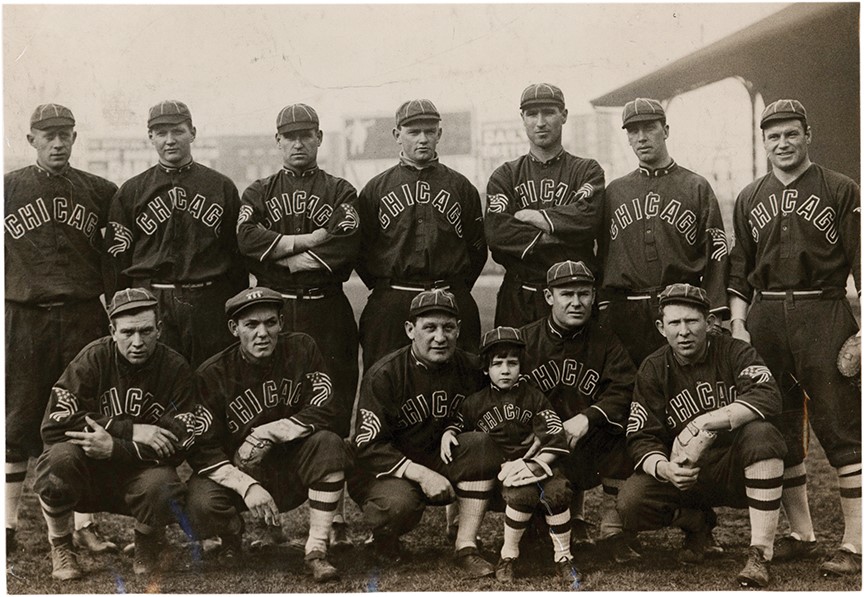 - 1914 Chicago White Sox World Tour Team Photograph with Speaker & Weaver (PSA Type ___)