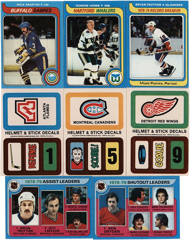 - 1979 Topps Hockey Collection with Partial Set, Wrappers and "Packs" (55)