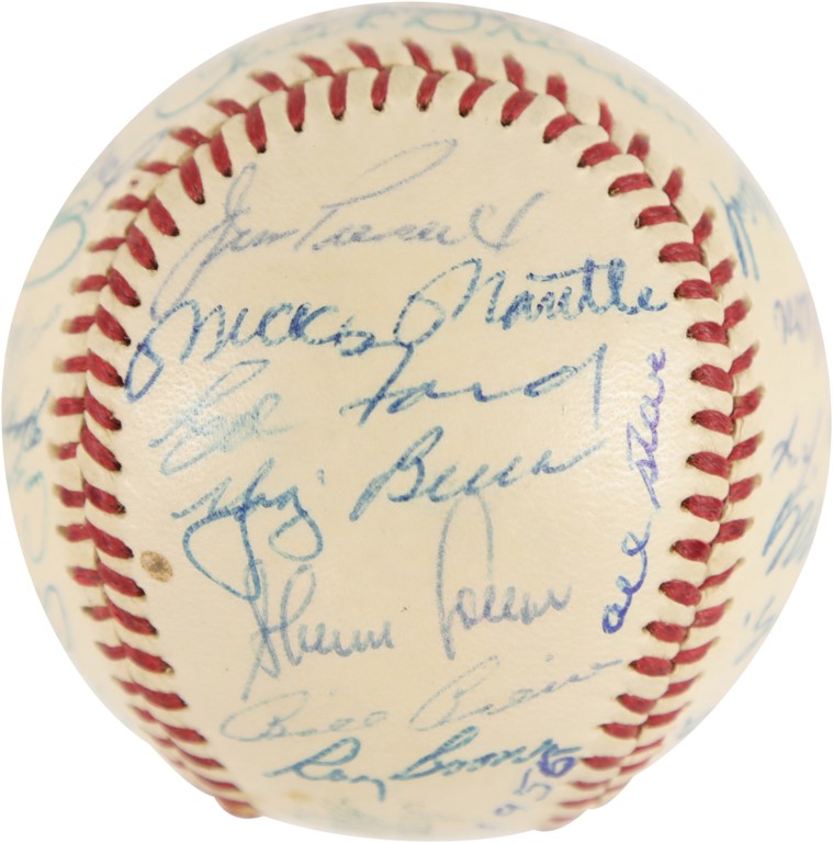 Baseball Autographs - 1956 American League All-Star Team Signed Baseball (PSA)