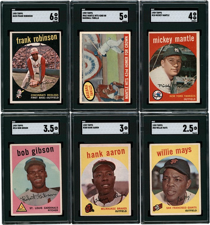 - 1959 Topps Complete Set (572) with SGC Graded