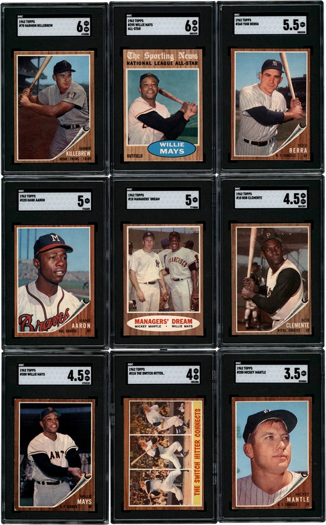- 1962 Topps Complete Set (598) with SGC Graded