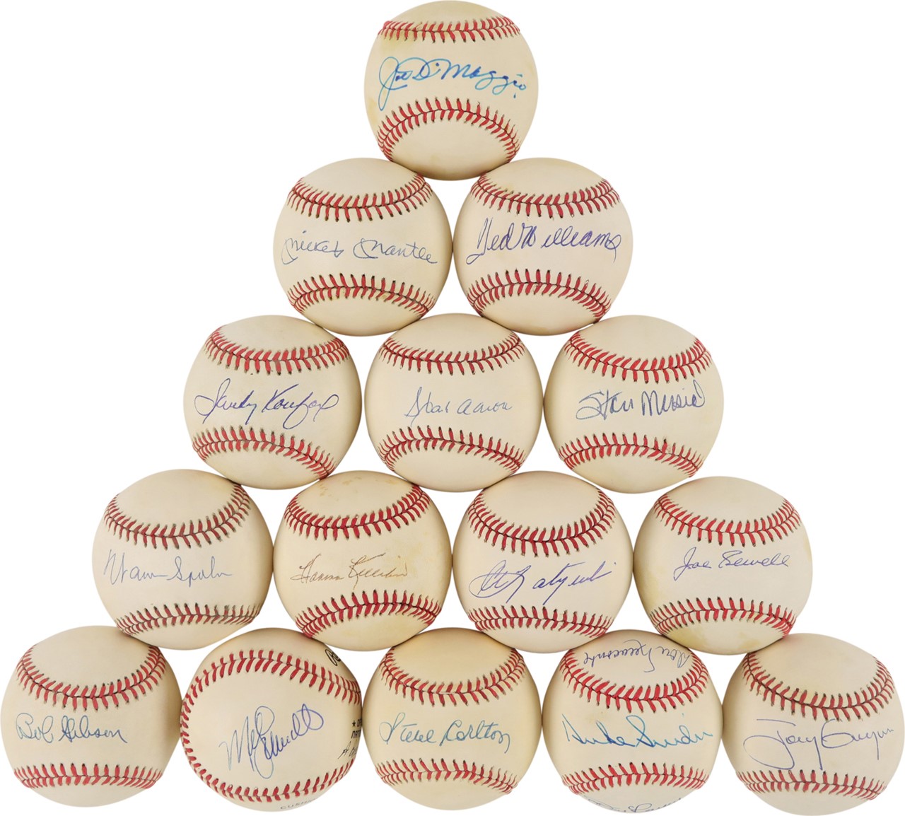 Baseball Autographs - Hall of Famers Signed Baseball Collection (15)