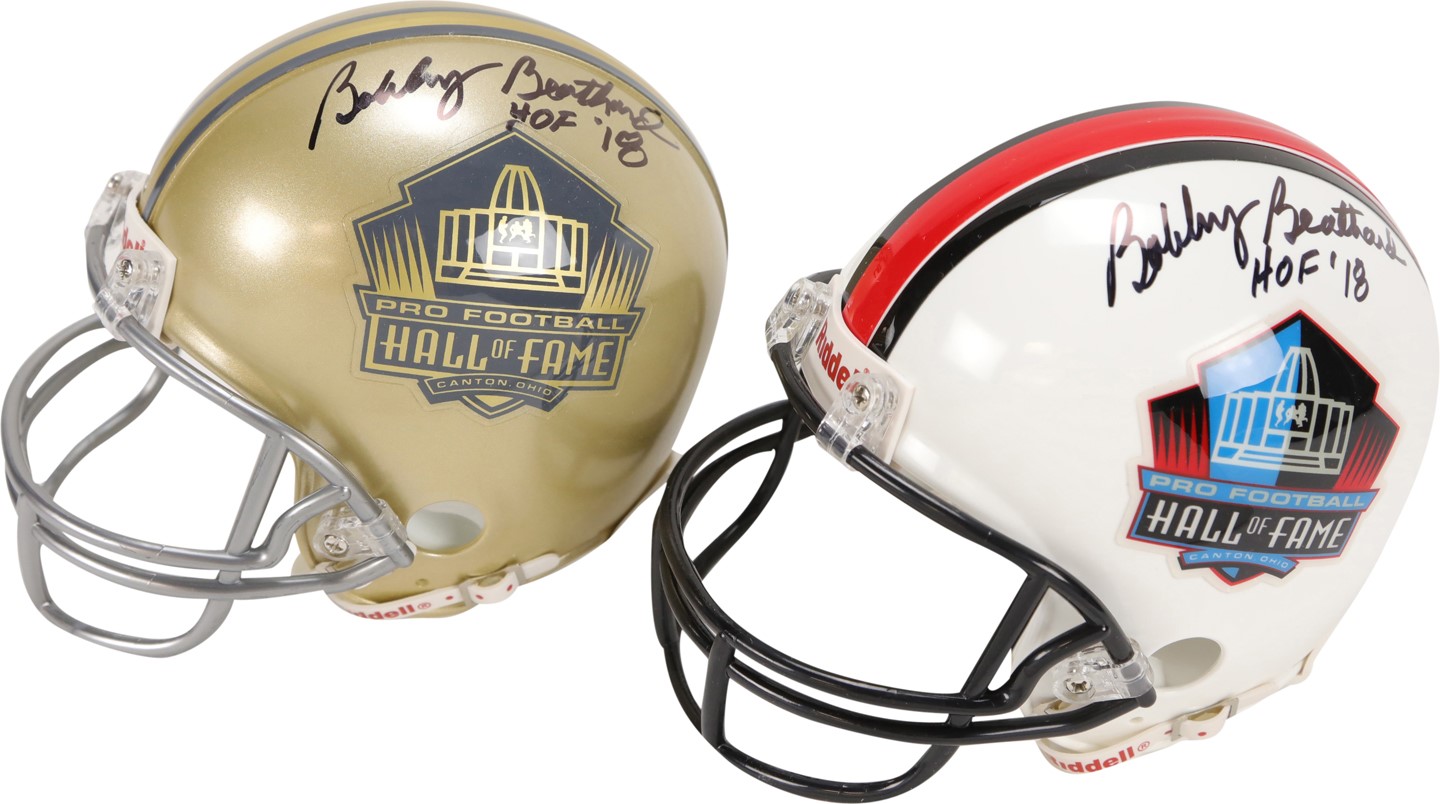 Bobby Beathard Signed Hall of Fame Mini Helmet Collection - All PSA Certified (24)
