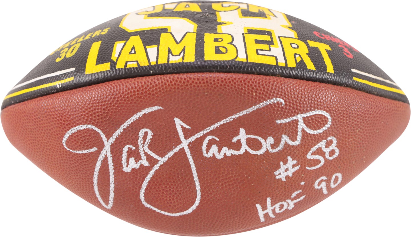 - 1979 Steelers vs. Chiefs Game Ball Presented to Jack Lambert