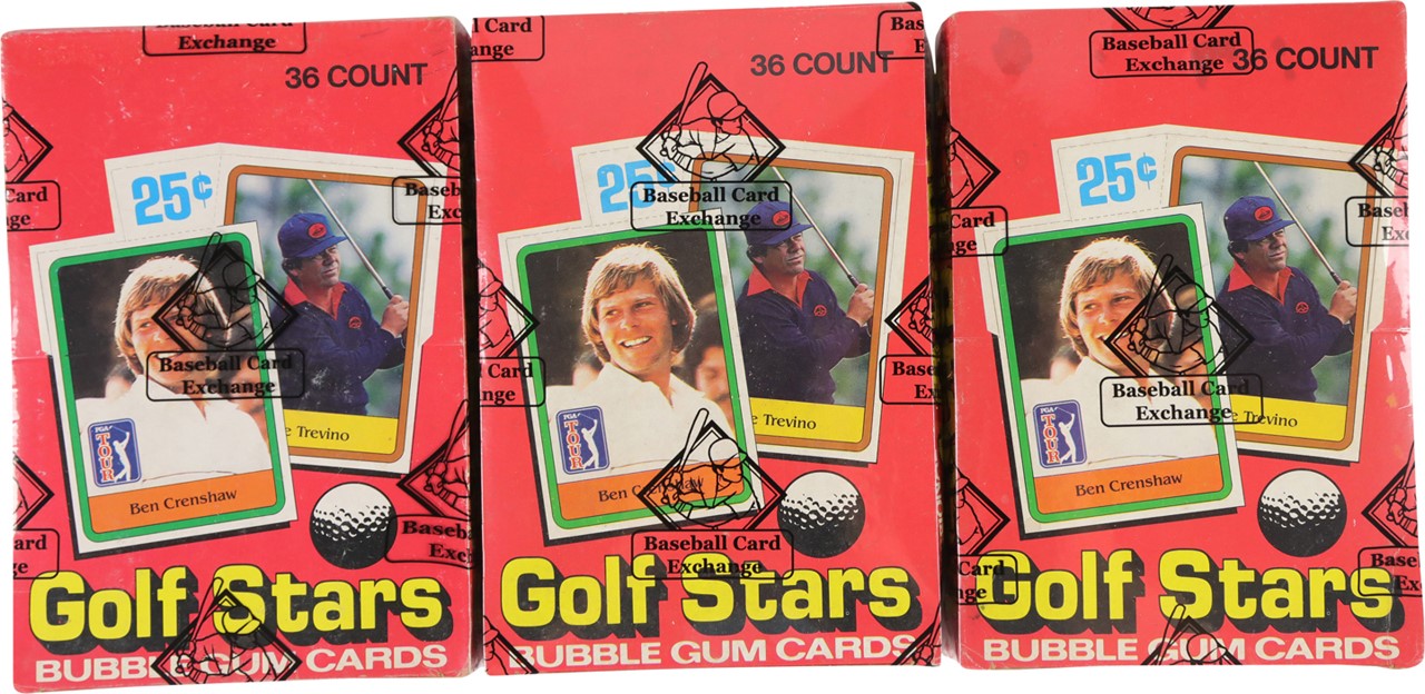 Three 1981 Donruss Golf Unopened Wax Boxes (BBCE)