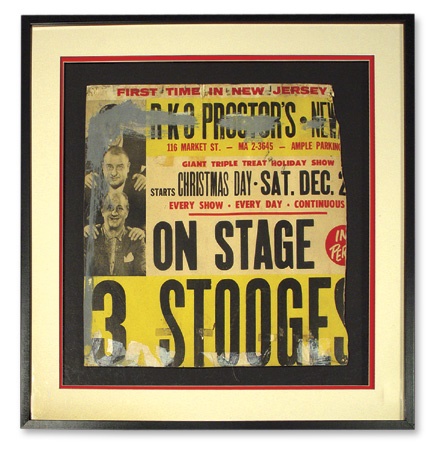 - The Three Stooges Framed Concert Poster (28x28”)