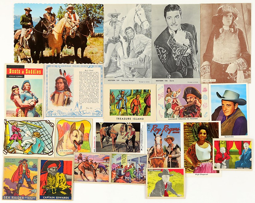 Non-Sports Cards - Eclectic Collection of 1920’s-70’s Non-Sport Cards – Pirates, Cowboys and Indians (250)