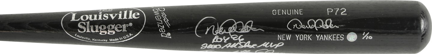- Derek Jeter Signed and Triple Inscribed Limited Edition Bat - LE 1/10 (JSA)