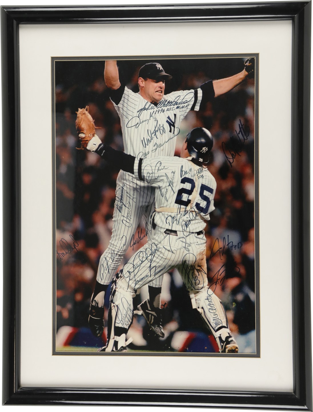 - 1996 World Champion New York Yankees Team Signed Photo