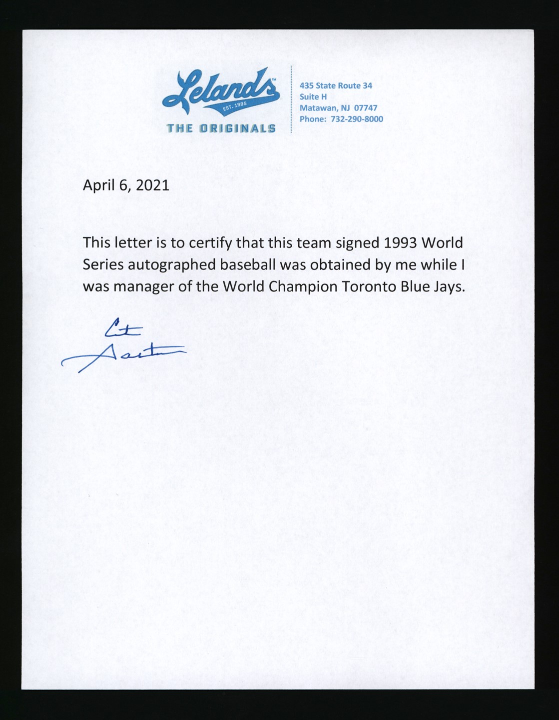 1993 World Series Champion Toronto Blue Jays Team-Signed Baseballs Lot of 10 (Gaston Letter)